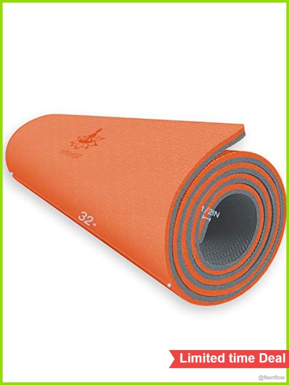 Extra Thick TPE Yoga Mat 72"x32" 1/2 Inch Anti-Tear Exercise Mat for Home Gym